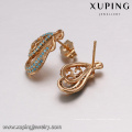 64210 xuping meilleure vente turque style boucle d&#39;oreille en alliage de cuivre et pendentif plaqué or bijoux ensembles